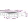 vidaXL Posteljni okvir medeno rjav 120x200 cm trden les
