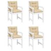 vidaXL Blazine za vrtne stole 4 kosi bež 100x50x7 cm blago