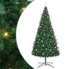 vidaXL Božično drevo z dekorativnimi lučmi Zelena 400 cm PVC