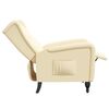 vidaXL Naslanjač krem žamet