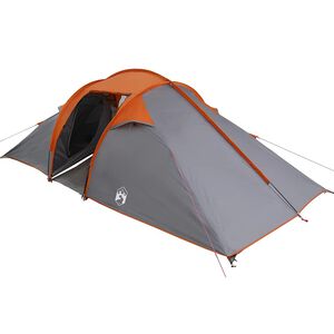 vidaXL Tunelski &scaron;otor Siva in oranžna 510 x 240 x 156 cm tafeta