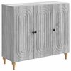 vidaXL Strani &scaron;al Siva Sonoma 89 x 34,5 x 80 cm Inženirski les