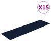 vidaXL Preproge za stopnice samolepilne 15 kosov 76x20 cm temno modre pravokotne