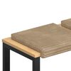 vidaXL Blazina za klop 4 kos Pli&scaron;asti kord Taupe Globina 35 cm