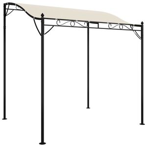 vidaXL Nadstre&scaron;ek krem 2x2,3 m 180 g/m&sup2; blago in jeklo