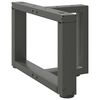 vidaXL Noge za klubsko mizico v obliki črke T 2 kosa antracit 40x25x(30-31) cm jeklo