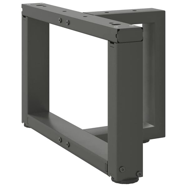 vidaXL Noge za klubsko mizico v obliki črke T 2 kosa antracit 40x25x(30-31) cm jeklo