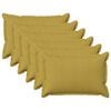 vidaXL Blazina 6 kos HOUTEN Svetlo zelena 40 x 60 cm Lažni lanu