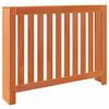 vidaXL Pokrov za radiator vo&scaron;čeno rjav 108,5x19x84 cm trdna borovina