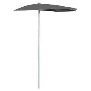 vidaXL Vrtni polovični senčnik 180x90 cm antraciten