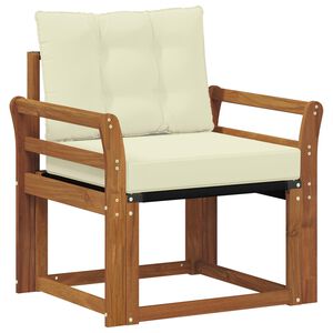 vidaXL Zunanji kavč Masivno akacijevo les in Textilene