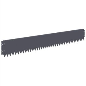 vidaXL Robovi trave 30 pcs 103 x 15 cm Jeklo Antracit
