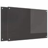 vidaXL Kuhinjski panel 2 pcs Temno siva 90 x 60 cm kaljeno steklo