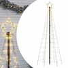 vidaXL LED božično drevo s bodicami 220 LED toplih belih 180 cm (samo AU)