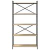 vidaXL Knjižna polica Sonoma hrast 80 x 30 x 155 cm Konstruiran les