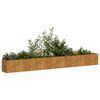 vidaXL Planter Rusty 360x40x40 cm Vremensko odporno jeklo