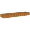 vidaXL Vrtna visoka greda 387x100x36 cm corten jeklo
