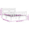 vidaXL Posteljni okvir brez vzmetnice bel 160x200 cm trdna borovina