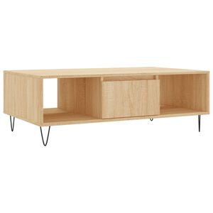 vidaXL Klubska mizica sonoma hrast 104x60x35 cm inženirski les