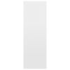 vidaXL Knjižna omara/komoda visok sijaj bela 66x30x98 cm iverna pl.