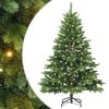 vidaXL Umestno božično drevo med 150 LED Zelena 150 cm PE in PVC