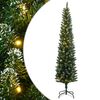 vidaXL Umetna ozka novoletna jelka 300 LED diod 240 cm