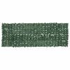 vidaXL Balkonsko platno s temno zelenim listjem 300x100 cm