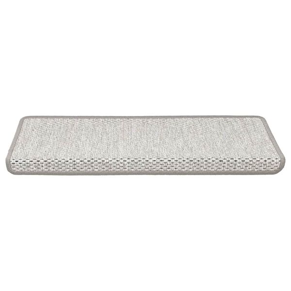vidaXL Samolepilne preproge za stopnice sisal 15 kosov 65x21x4 cm