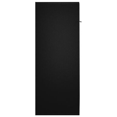 vidaXL Komoda črna 60x30x75 cm iverna plošča