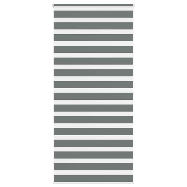 vidaXL Zebra senčilo temno sivo 95x200 cm tkanina &scaron;irina 90,9 cm