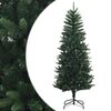 vidaXL Artificial Hinged Christmas Tree 120 cm PE in PVC Zelena