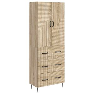 vidaXL Set omar 2 pcs Sonoma hrast 66 x 34,5 x 90 cm Inženirski les