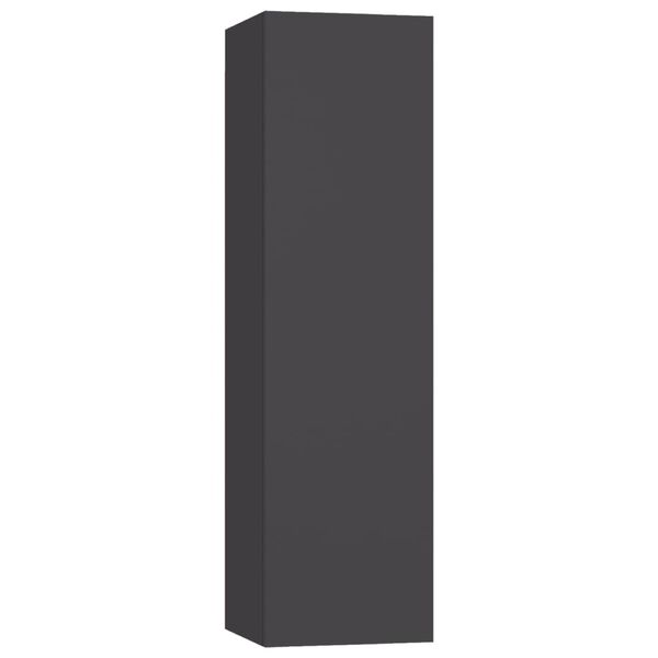 vidaXL TV omarice 4 kosi sive 30,5x30x110 cm iverna plošča