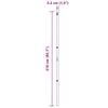 vidaXL Steber ograje. Drugo 26 pcs Zelena 3,2 x 3,2 x 210 cm Jeklo