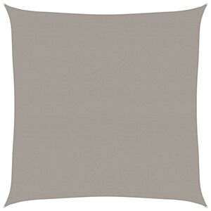 vidaXL Senčno jadro 160 g/m&sup2; kvadratno svetlo sivo 7x7 m HDPE