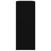 vidaXL Komoda črna 91x29,5x75 cm inženirski les