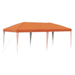 vidaXL Zložljivi &scaron;otor za zabave 575 x 290 x 245 cm Oranžna