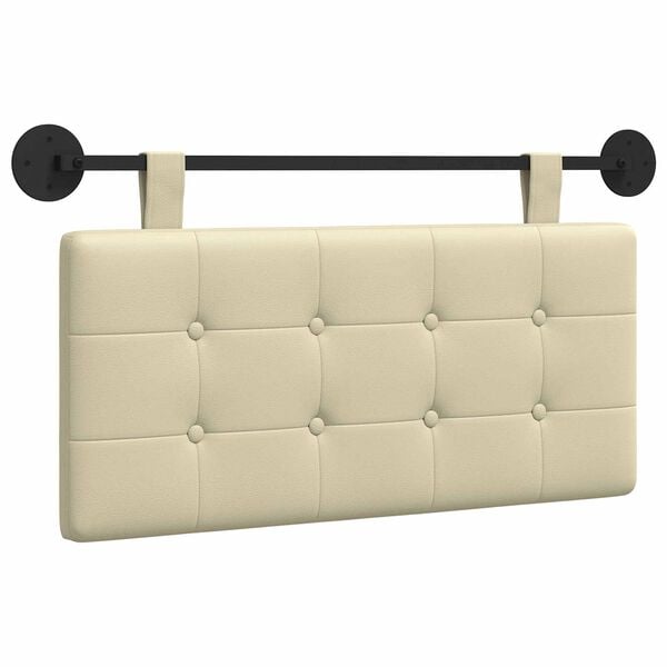 vidaXL Visoki naslon za glavo krema 100 x 55 x 5 cm Umjetno usnje