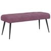 vidaXL Klop s gumbnim oblazinjenjem Vijolična 110 x 40 x 46 cm Žamet