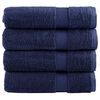 vidaXL Premium kopalne brisače SOLUND 4 kosi modra 100x150 cm 600 g/m2