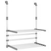 vidaXL Su&scaron;ilnik perila za balkon 54x25x42 cm aluminij