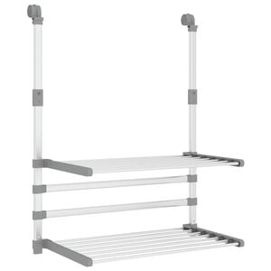 vidaXL Su&scaron;ilnik perila za balkon 54x25x42 cm aluminij