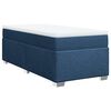 vidaXL Box spring postelja z vzmetnico modra 100x200 cm blago