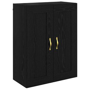 vidaXL Stenska omara Črna Orehovina 69,5 x 34 x 90 cm Inženirski les