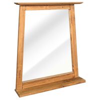 vidaXL Kopalniško ogledalo iz trdne borovine 70x12x79 cm