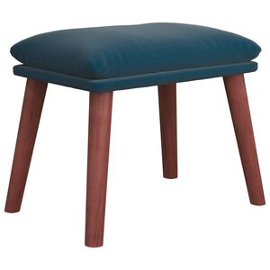 vidaXL Stolček za noge moder 45x29,5x35 cm žamet