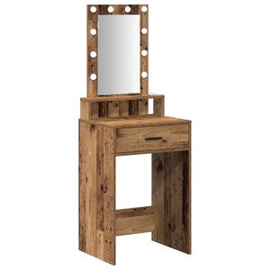 vidaXL Toaletna mizica Rjava 50 x 41 x 140 cm Inženirski les