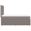 vidaXL Box spring postelja z vzmetnico taupe 80x200 cm blago