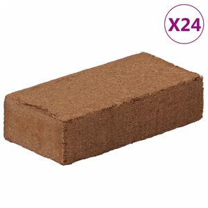 vidaXL Kocke iz kokosovih vlaken 24 kosov po 650 g (15,6 kg)