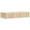 vidaXL Stenska stranska miza Sonoma hrast 87,5 x 34,5 x 17 cm